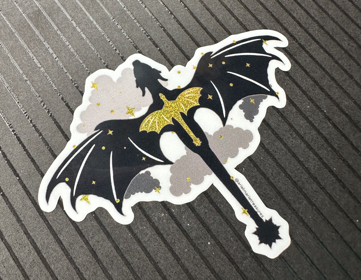 Tairn & Andarna Dragon Tattoo Sticker | Fourth Wing