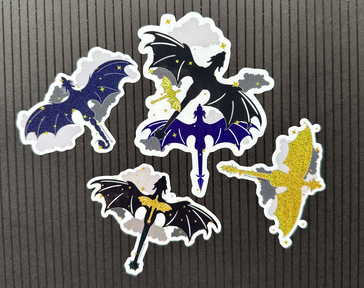 The Complete Dragon Rider Sticker Bundle | Fourth Wing