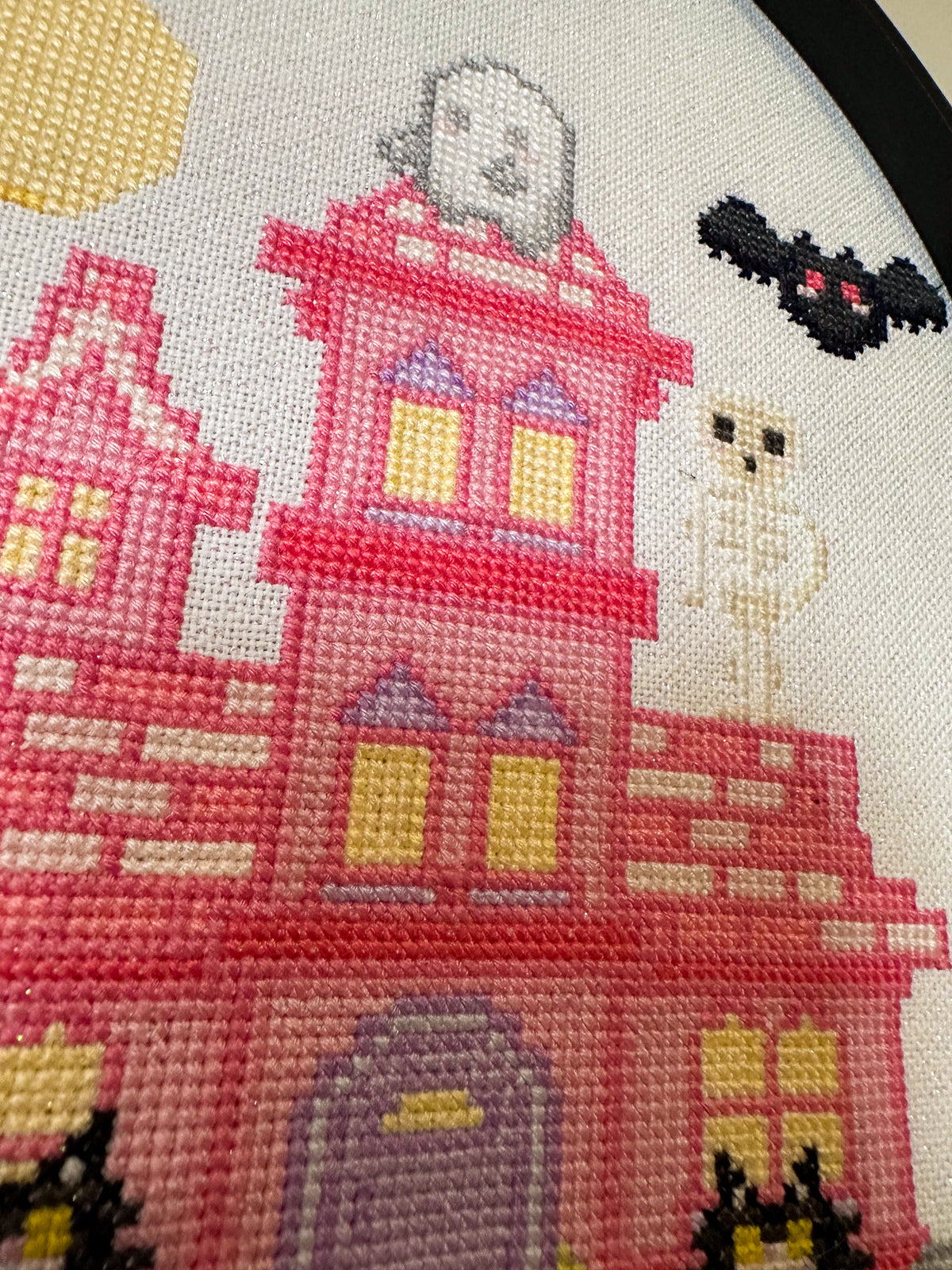 Cozy Haunted House Cross-Stitch Digital Pattern