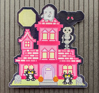 Cozy Halloween Haunted House Sticker | Cute Spooky Vinyl Sticker