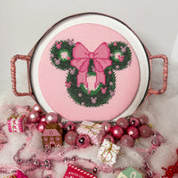 Mouse Christmas Wreath Cross-Stitch Pattern Bundle