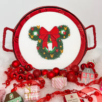 Mouse Christmas Wreath Cross-Stitch Pattern Bundle