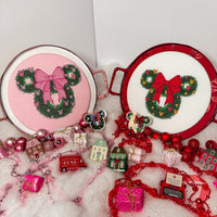 Mouse Christmas Wreath Cross-Stitch Pattern Bundle