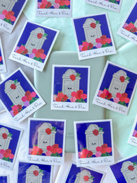 Touch Her and Die Polaroid Trope Sticker