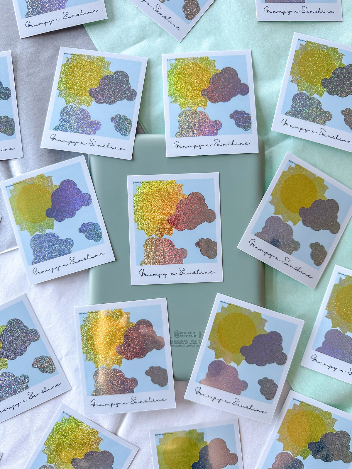 Grumpy Sunshine Polaroid Trope Sticker