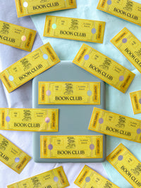 Book Club Admission Ticket Sticker