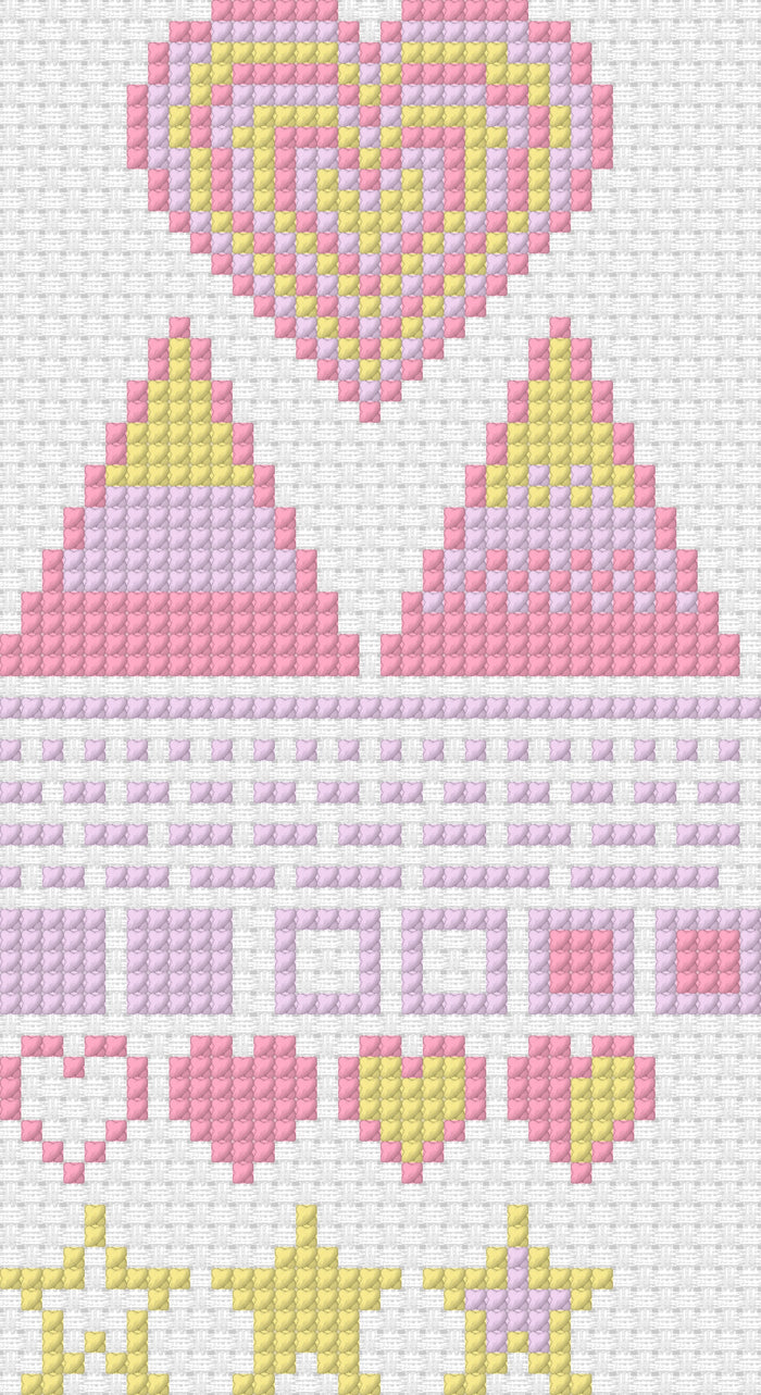 My First Cross Stitch Pattern | FREE Beginner Digital Download