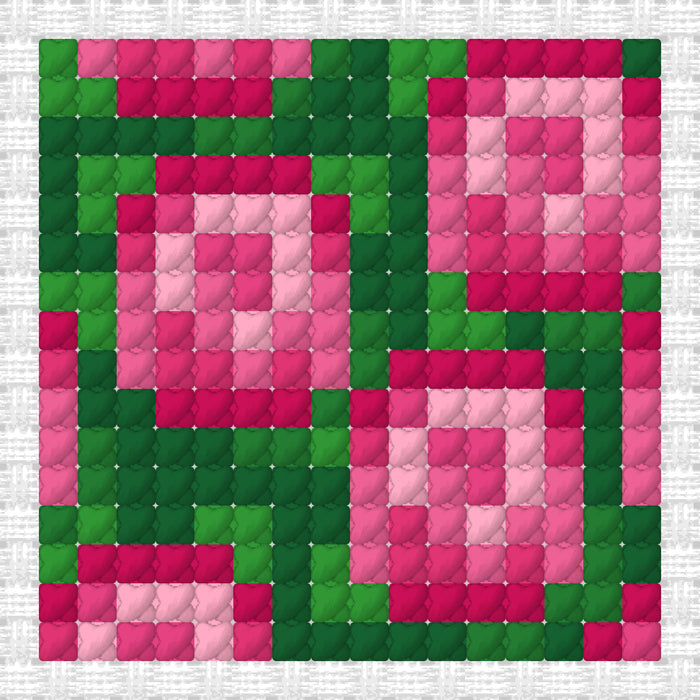 Rose Bush Keychain Cross Stitch Patterns | FREE Digital Download