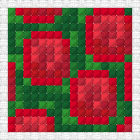 Rose Bush Keychain Cross Stitch Patterns | FREE Digital Download