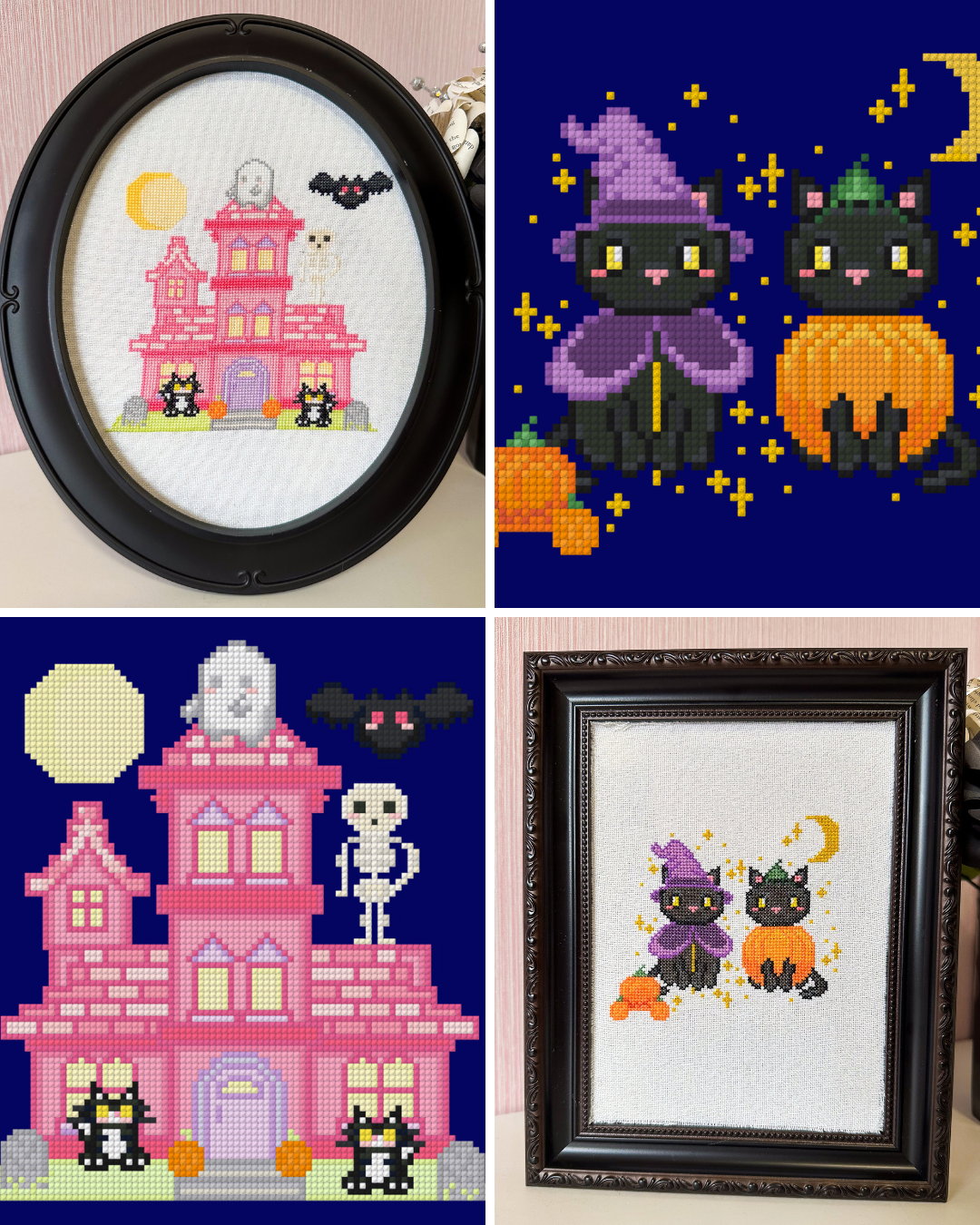 Cozy Halloween Cross-Stitch Pattern Bundle